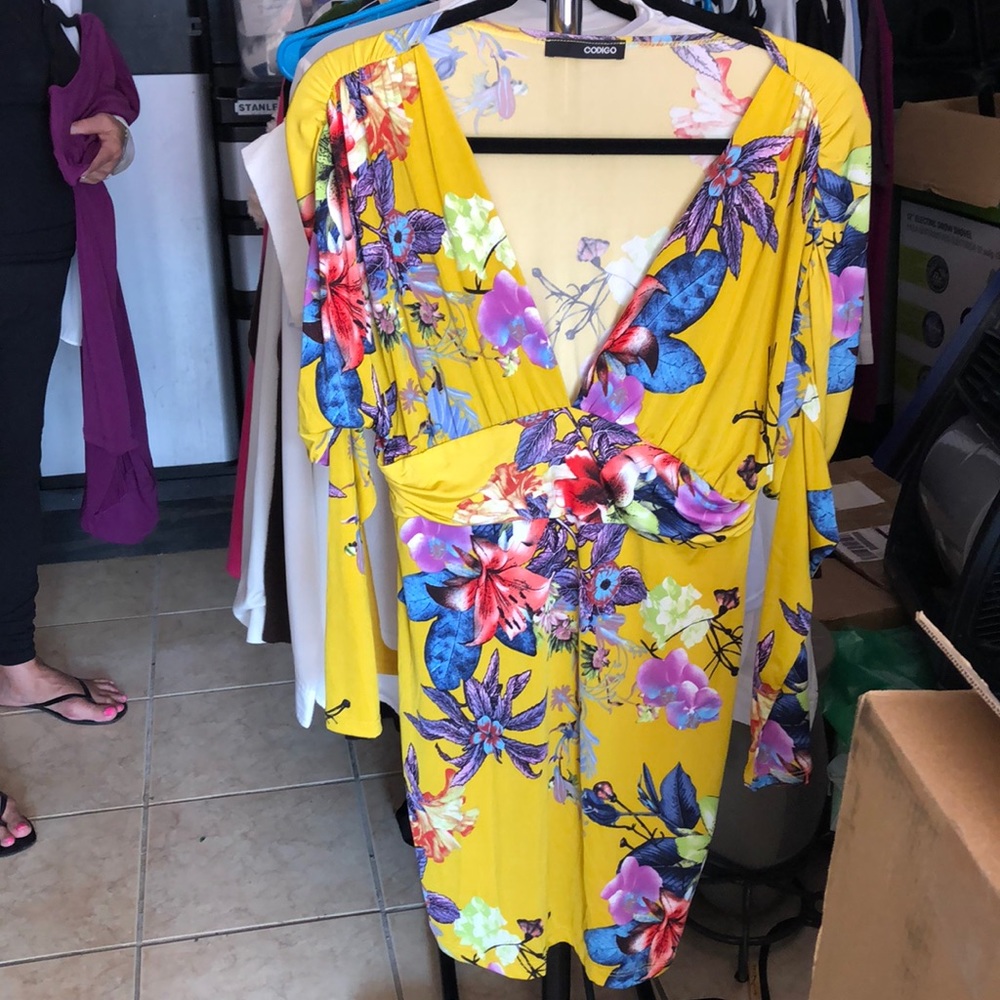 Cool girl. Stretch material dress